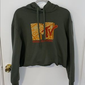 MTV Crop Hoodie